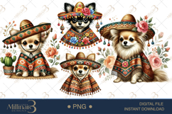 Cinco de Mayo Chihuahua Clipart Product Image 1