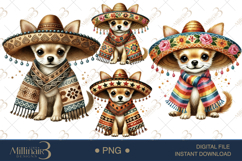 Cinco de Mayo Chihuahua Clipart Product Image 1