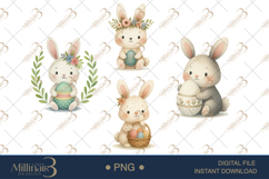Easter Bunny Baby Shower Clipart Product Image 1
