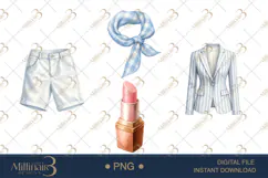 Country Club Watercolor Clipart PNG Product Image 1