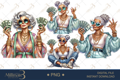 Classy Grandma with Money Clipart Product Image 1