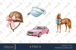 Country Club Watercolor Clipart PNG Product Image 1