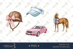 Country Club Watercolor Clipart PNG Product Image 1