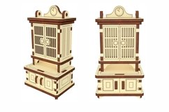 Sideboard ornament miniature Cupboard Cabinet laser cut file Product Image 1