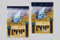 Sleeping Moon Dream Pop Band Flyer Product Image 2