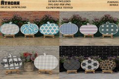 Pumpkin Bundle Plaid and Flowery for Easel Stands SVG files Product Image 1