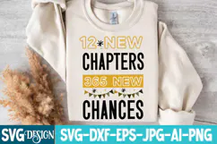 12 New Chapters 365 New Chances SVG Design,New year svg Product Image 2