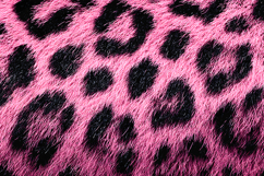 Hot Pink Leopard Print Faux Fur Seamless Texture Product Image 1