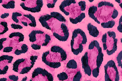 Seamless Pink and Purple Abstract Leopard Print Pattern Product Image 1