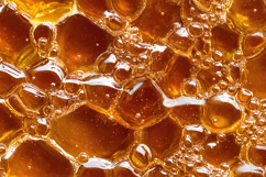 Golden Honey Syrup Bubbles Macro Texture Background Product Image 1