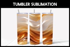 Amber Abstract Glitter Tumbler Sublimation Seamless Tumbler Product Image 1