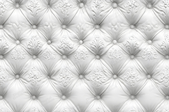White Tufted Leather Luxury Pattern Embossed Background Product Image 1