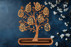 Easter tree with eggs Laser Cut Stand SVG I Laser Cut Easter Product Image 1