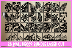 130 Modern Wall Art Bundle SVG I Botanical Laser Cut Wall Product Image 2