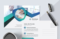 Postcard Layout with Blue Accents Product Image 1