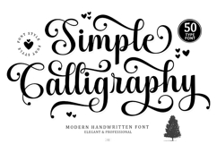 Simple Calligraphy - Family Font In 50 Type Product Image 1