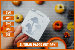 Autumn Box Template SVG I Gift Box I Packaging Template SVG Product Image 1
