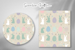 Cute Easter Bunny Eggs Seamless Pattern Product Image 4
