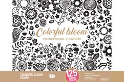 Floral clipart bundle, flowers clip art digital stamp Product Image 1