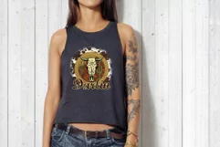 cow darlene png cow skull desert cactus western sublimation Product Image 2