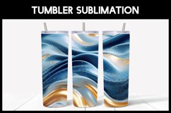 10 Blue Gradient Abstract Glitter Tumbler Seamless Tumbler Product Image 5