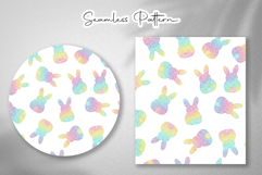 Glitter Bunny Easter Seamless Pattern Product Image 4
