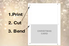 Merry Christmas Card. Printable cards Product Image 2
