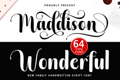 Maddison Wonderful - Family Font In 64 Type Product Image 2