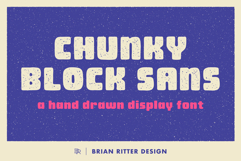 Chunky Block Sans Font Product Image 1