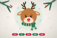 Christmas Reindeer SVG Product Image 1