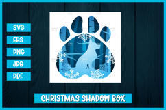 Winter shepherd 3d paper cuts SVG I Christmas shadow Product Image 1