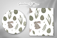 Easter Bunny Carrot Seamless Pattern Product Image 4