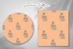 Easter Bunny Carrot Seamless Pattern Product Image 4