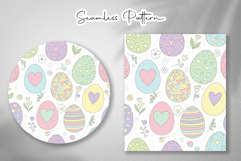 Cute Easter Bunny Eggs Seamless Pattern Product Image 4