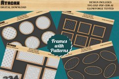 Frames Laser Set, Patterned Frame Round Square Frame Shiplap Product Image 1
