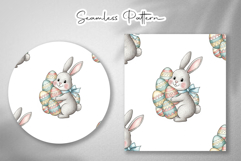 Easter Bunny Mama Seamless Pattern Product Image 4