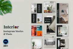 Interior Design Instagram Stories &amp; Posts Template Product Image 1