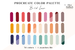 Trendy Procreate Palette. Rich Bright Color Swatches Product Image 1