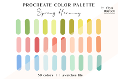 Cute Procreate Palette. Fresh Spring Color Swatches Product Image 1