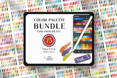 Procreate Color Palette Bundle Vol.3. 75 Procreate Swatches Product Image 1