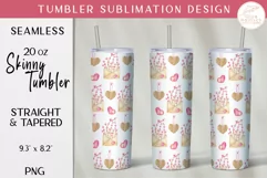 Love Tumbler Sublimation Design. 20oz Tumbler Full Wrap PNG Product Image 1