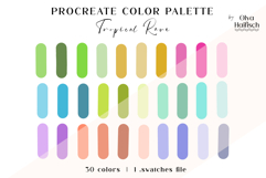 Bright Procreate Palette. Cheerful Summer Color Swatches Product Image 1