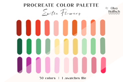 Summer Procreate Palette. Bright and Vibrant Color Swatches Product Image 1