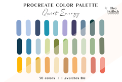Modern Procreate Palette. Bright Natural Color Swatches Product Image 1