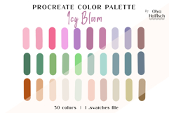 Cute Procreate Palette. Modern Cool Colors Swatches Product Image 1