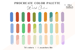 Vibrant Procreate Palette. Bright Procreate Swatches Product Image 1