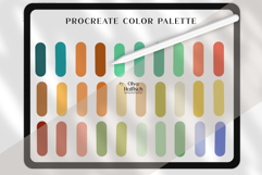 Retro Summer Procreate Palette. Trendy Color Swatches Product Image 2