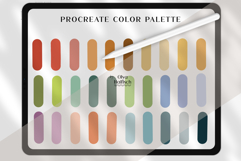 Bright Procreate Palette. Vintage Procreate Color Swatches Product Image 2