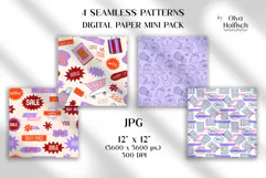 Sale Promotion Seamless Patterns. Shopping Digital Papers Product Image 2
