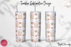 Love Tumbler Sublimation Design. 20oz Tumbler Full Wrap PNG Product Image 2
